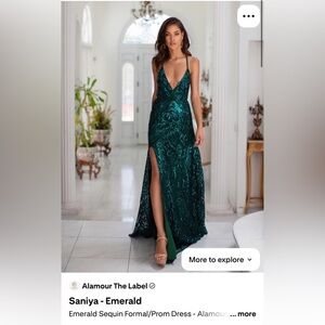 Alamour The Label Emerald Backless Dress *BEST OFFER